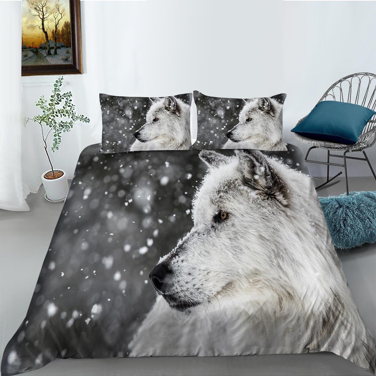Комплект постельного белья для дома с узором волка, пододеяльник для спальни, наволочка, односпальная/двуспальная кровать, полноразмерное украшение для дома AU Double 180x210cm
Комплект постельного белья для дома с узором волка, пододеяльник для спальни, наволочка, односпальная/двуспальная кровать, полноразмерное украшение для дома AU Double 180x210cm