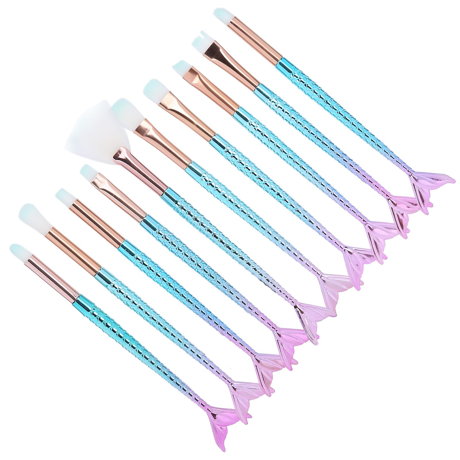 10PCS Makeup Brushes Cosmetics Blending Soft Bristles Brushes Kit for Blush Eye Shadows
10PCS Makeup Brushes Cosmetics Blending Soft Bristles Brushes Kit for Blush Eye Shadows