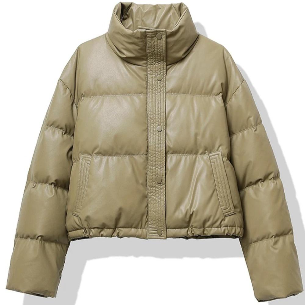 Женская утолщенная куртка с воротником-стойкой, на хлопковой подкладке, однобортная, с карманами, повседневное пуховое пальто, зимнее теплое свободное короткое пальто, осеннее XL хаки
Женская утолщенная куртка с воротником-стойкой, на хлопковой подкладке, однобортная, с карманами, повседневное пуховое пальто, зимнее теплое свободное короткое пальто, осеннее XL хаки