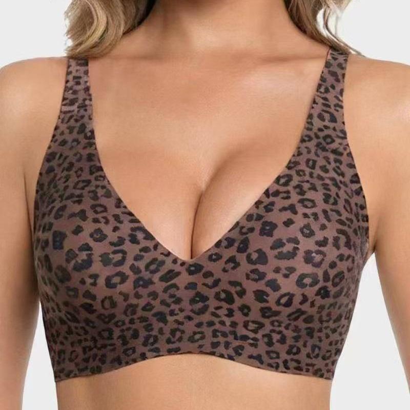Women Pink Leopard Print Wireless Seamless Bra M сірий
Women Pink Leopard Print Wireless Seamless Bra M сірий