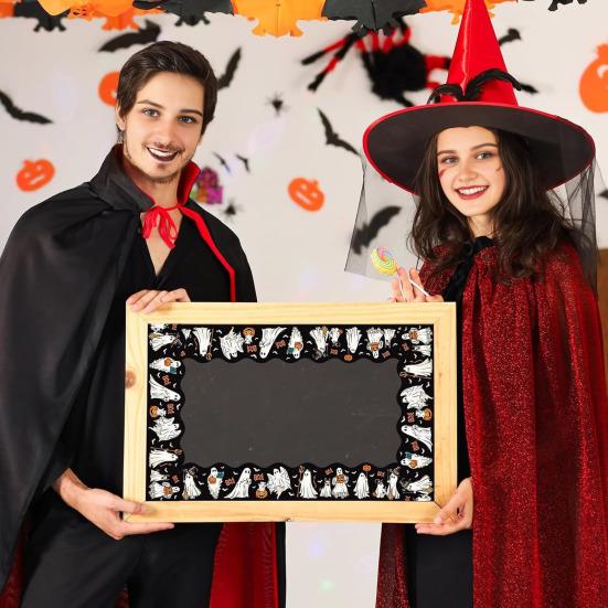 59 Ft Halloween Bulletin Board Border Self Adhesive Ghost Boo Pumpkin Scalloped Die Cut Border Trim Roll for Office Home Classroom Party Wall 1pc
59 Ft Halloween Bulletin Board Border Self Adhesive Ghost Boo Pumpkin Scalloped Die Cut Border Trim Roll for Office Home Classroom Party Wall 1pc
