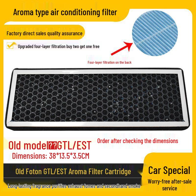 Foton Daimler Auman GTL Car Air Freshener: Activated Carbon Filter for All EST Models 1 piece
Foton Daimler Auman GTL Car Air Freshener: Activated Carbon Filter for All EST Models 1 piece