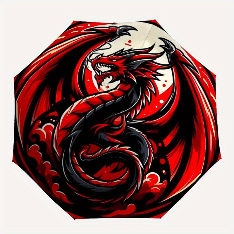1pc Dragon Circle Automatic Open/close, Heavy-Duty Iron Frame & 8-Rib structure, Compact Folding Umbrella for Women/Men, All-Season Travel, Halloween
1pc Dragon Circle Automatic Open/close, Heavy-Duty Iron Frame & 8-Rib structure, Compact Folding Umbrella for Women/Men, All-Season Travel, Halloween