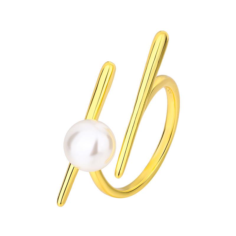 New Fashion And Creative Chopsticks 925 Sterling Silver Pearl Personality And Exaggerated Exquisite Opening Rings TYB117 золотий
New Fashion And Creative Chopsticks 925 Sterling Silver Pearl Personality And Exaggerated Exquisite Opening Rings TYB117 золотий