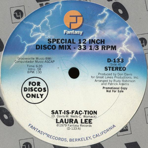 12inch Record LAURA LEE - Sat-is-fac-tion D133 Fantasy 1979 US Soul/Funk Used 
12inch Record LAURA LEE - Sat-is-fac-tion D133 Fantasy 1979 US Soul/Funk Used