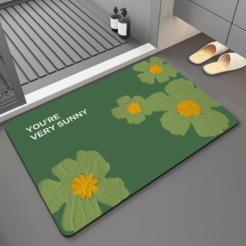 Bathroom green floor mat strong water absorption soft diatom mud mat toilet door non-slip door mat toilet door carpet mat 40X60cm 15.7X23.6in
Bathroom green floor mat strong water absorption soft diatom mud mat toilet door non-slip door mat toilet door carpet mat 40X60cm 15.7X23.6in