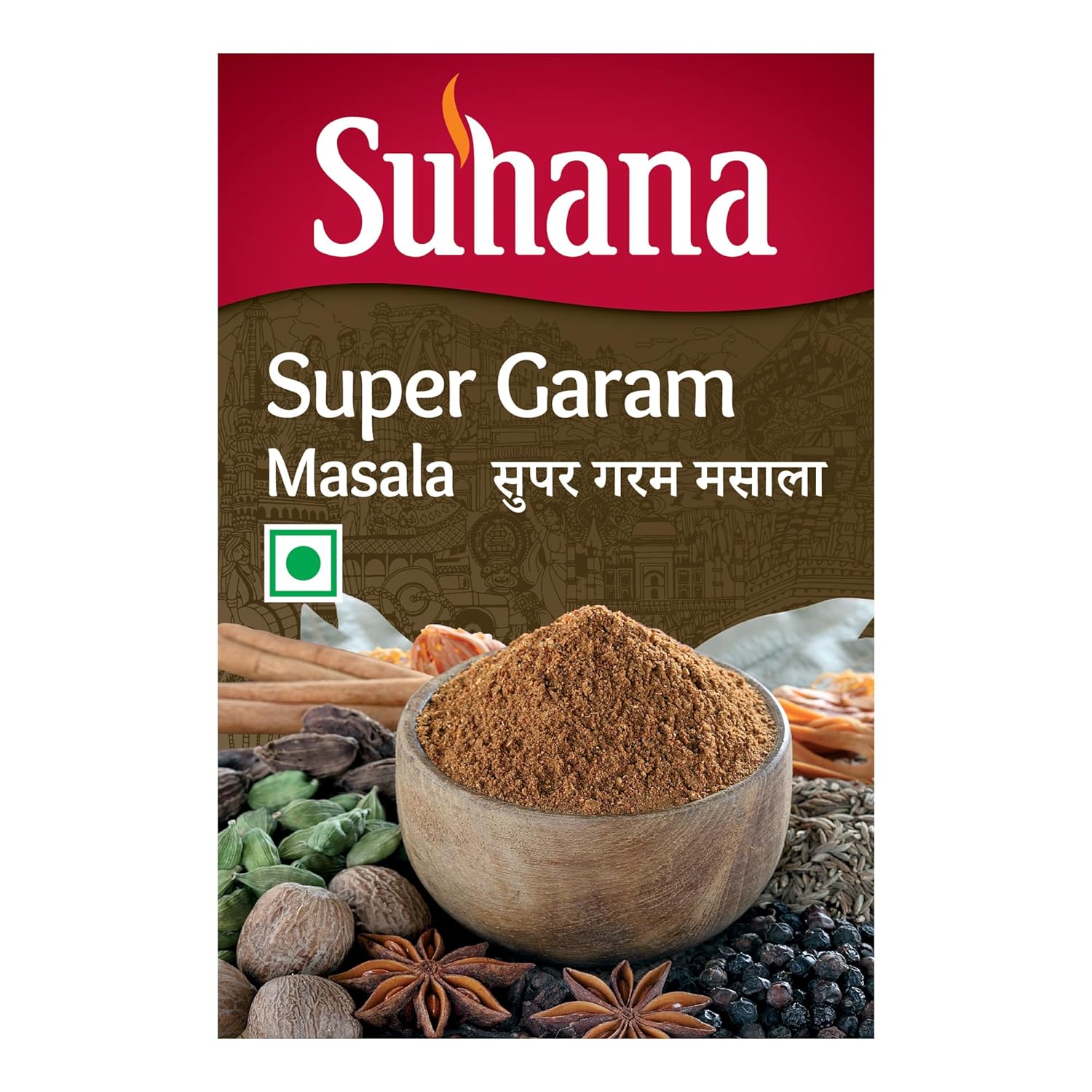 Suhana Super Garam Masala 50 g Box Pack Of 1 Premium Indian Spice Blend For Authentic Flavor Rich Aroma Cooking Use
Suhana Super Garam Masala 50 g Box Pack Of 1 Premium Indian Spice Blend For Authentic Flavor Rich Aroma Cooking Use