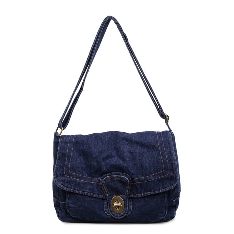 Vintage Denim Flip Underarm Bag Women s Shoulder Bag темно-синього кольору
Vintage Denim Flip Underarm Bag Women s Shoulder Bag темно-синього кольору