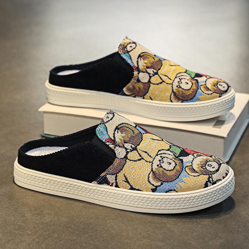 Canvas shoes summer breathable lazy men s shoes one pedal old Beijing cloth shoes casual without heel half drag board shoes 44 чорний
Canvas shoes summer breathable lazy men s shoes one pedal old Beijing cloth shoes casual without heel half drag board shoes 44 чорний