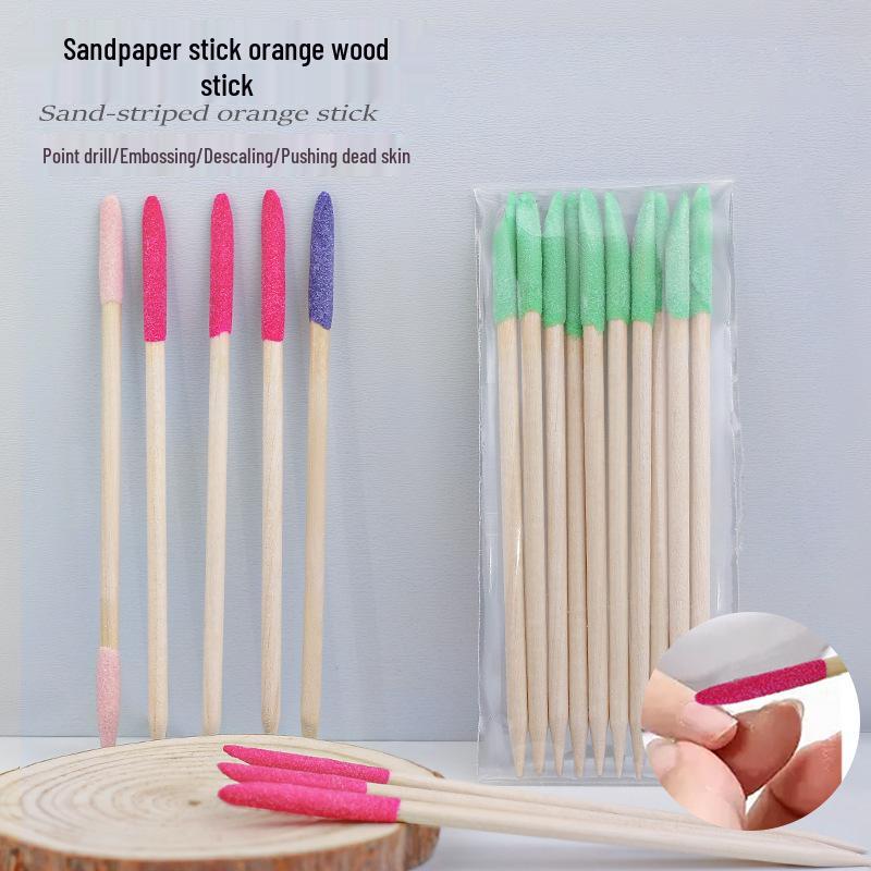 Orange Double-Headed Sandblasted Wood Nail Stick with Slanted Tip for Engraving and Cleaning 10 pieces per pack
Orange Double-Headed Sandblasted Wood Nail Stick with Slanted Tip for Engraving and Cleaning 10 pieces per pack