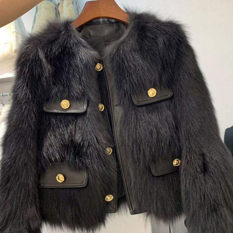 Maillard fur coat women s new splicing fox hair temperament celebrity winter fur coat XL
Maillard fur coat women s new splicing fox hair temperament celebrity winter fur coat XL