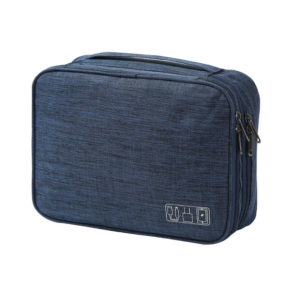 Трехслойная сумка для хранения кабелей Органайзер для цифровых электронных аксессуаров для USB-зарядки темно-синий
Трехслойная сумка для хранения кабелей Органайзер для цифровых электронных аксессуаров для USB-зарядки темно-синий