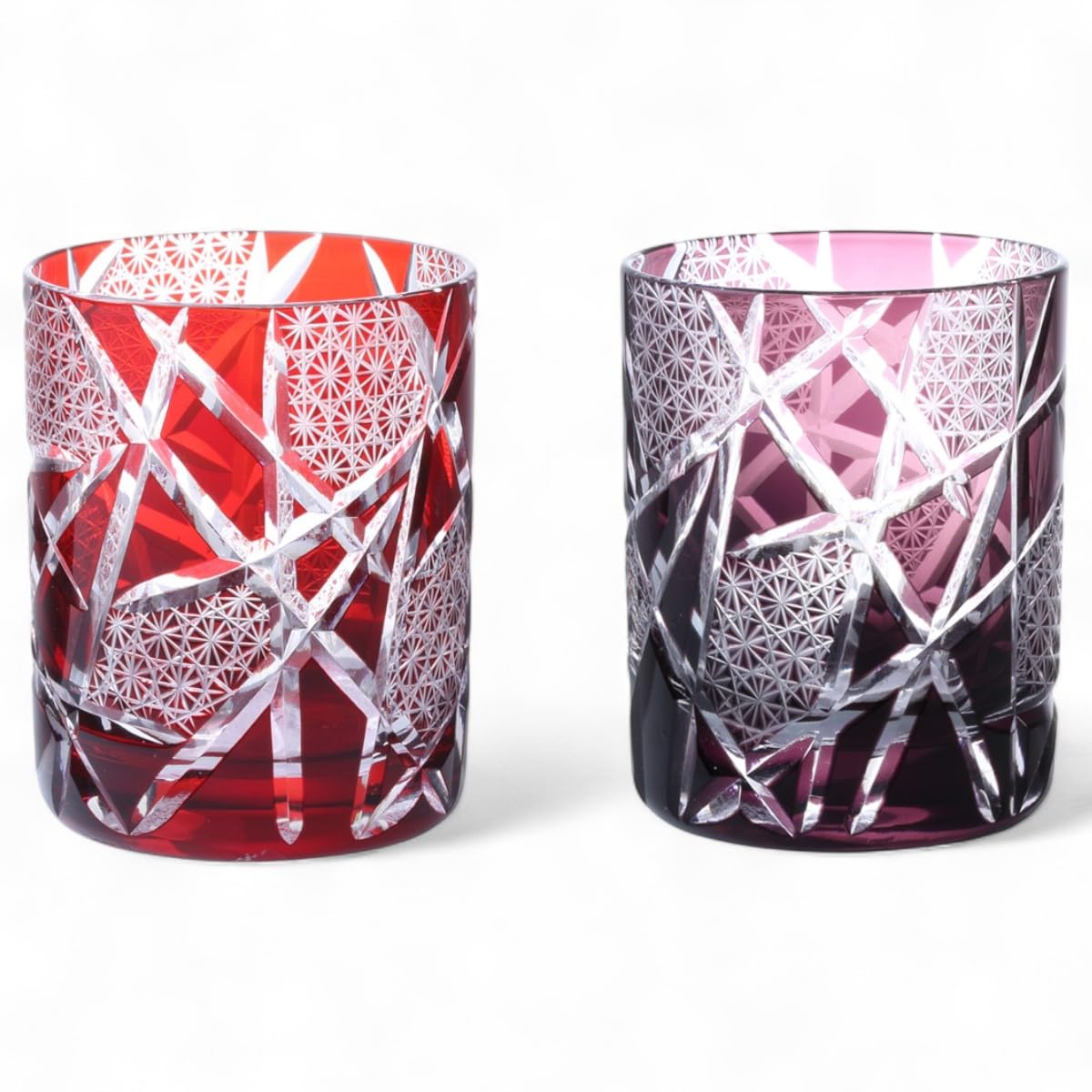 Mizukage Kiriko Pair of Rocks 70mm Diameter x 90mm Ranbori Komon Red Bishou J-kitchens Glasses, High, 210cc, Pattern, & Purple, (Current Model)
Mizukage Kiriko Pair of Rocks 70mm Diameter x 90mm Ranbori Komon Red Bishou J-kitchens Glasses, High, 210cc, Pattern, & Purple, (Current Model)