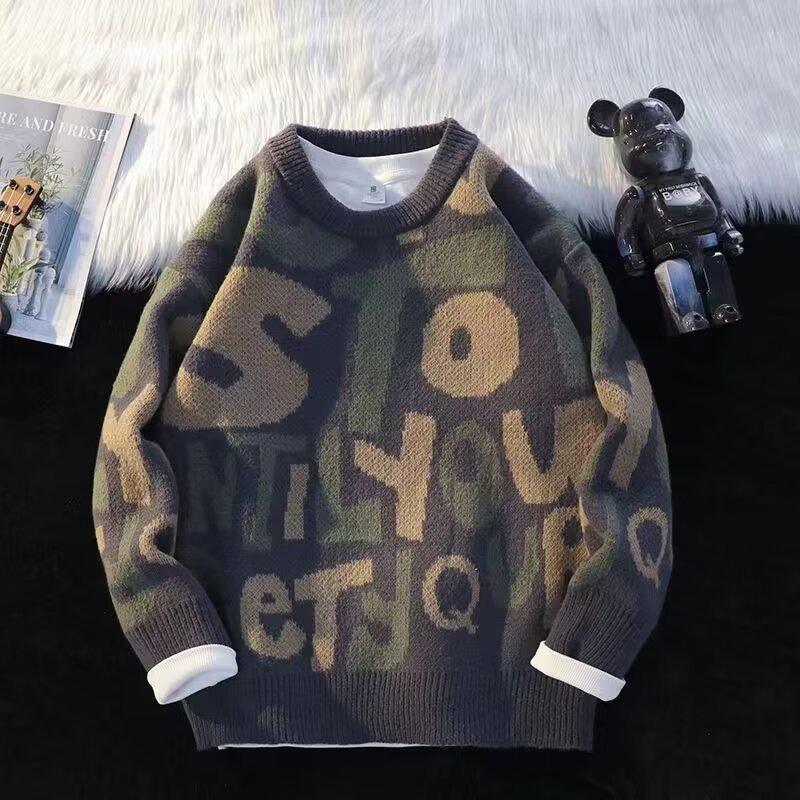 Autumn Round Neck High Street Creative Lettering Knit Sweater: American Casual, Unisex, Warm, Lazy Style Double Extra Large море синього кольору
Autumn Round Neck High Street Creative Lettering Knit Sweater: American Casual, Unisex, Warm, Lazy Style Double Extra Large море синього кольору