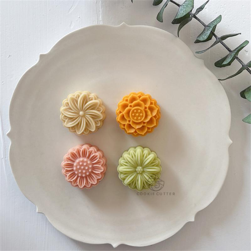 Mini Flower Mooncake Rose Daisies Cherry Blossom Sunflower Shape Mooncake Mold Pastry Decoration Hand Pressure Baking Tools
Mini Flower Mooncake Rose Daisies Cherry Blossom Sunflower Shape Mooncake Mold Pastry Decoration Hand Pressure Baking Tools