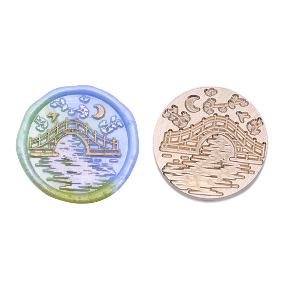 #F 25mm Stamp Copper Head 3D Relief Round-shape Copper Head for Wedding Card (GX