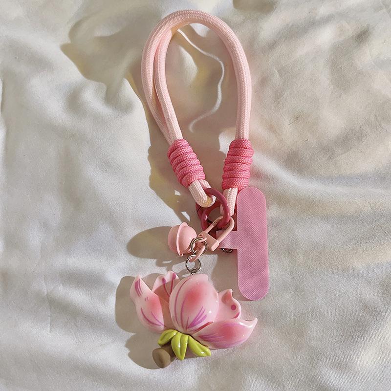 Cute Flower Phone Lanyard Hanging Decoration Can Be Carried Twist Rope Stylish Anti-loss Pendant Strong Wrist Short Straps Band 1pcs
Cute Flower Phone Lanyard Hanging Decoration Can Be Carried Twist Rope Stylish Anti-loss Pendant Strong Wrist Short Straps Band 1pcs