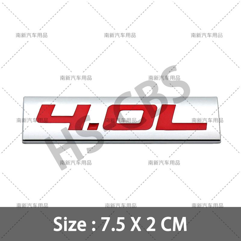 3D Metal 4.0L 4.6L 4.7L 5.0L 5.3L 5.7L Car Rear Trunk Emblem Badge For Jepp Dodge Volvo Ford Cadillac Chevrolet Honda Toyota
3D Metal 4.0L 4.6L 4.7L 5.0L 5.3L 5.7L Car Rear Trunk Emblem Badge For Jepp Dodge Volvo Ford Cadillac Chevrolet Honda Toyota