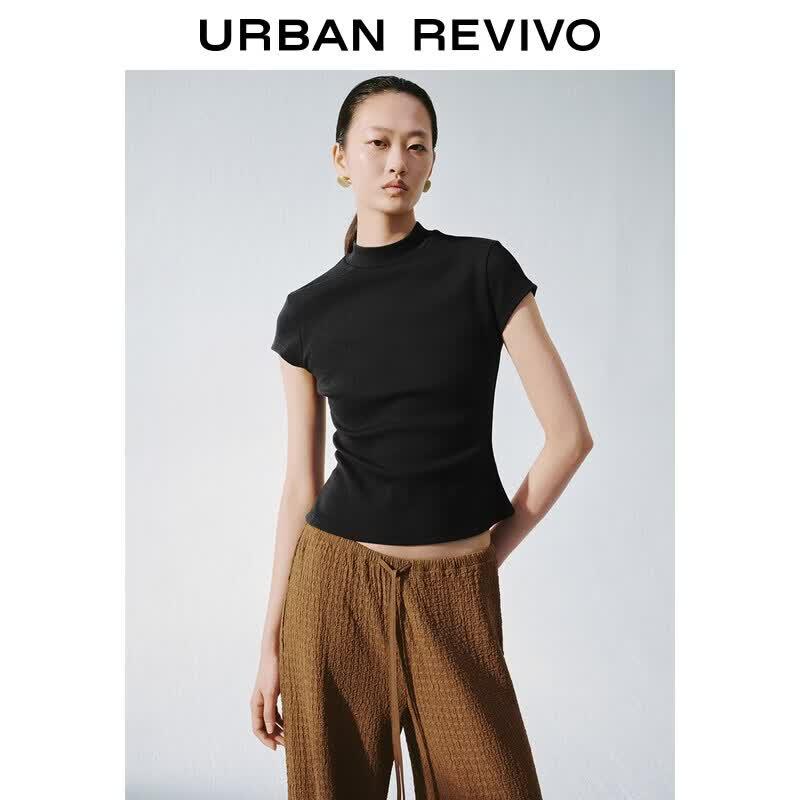 Women s Slim Fit Stand Collar Short Sleeve T-shirt M
Women s Slim Fit Stand Collar Short Sleeve T-shirt M