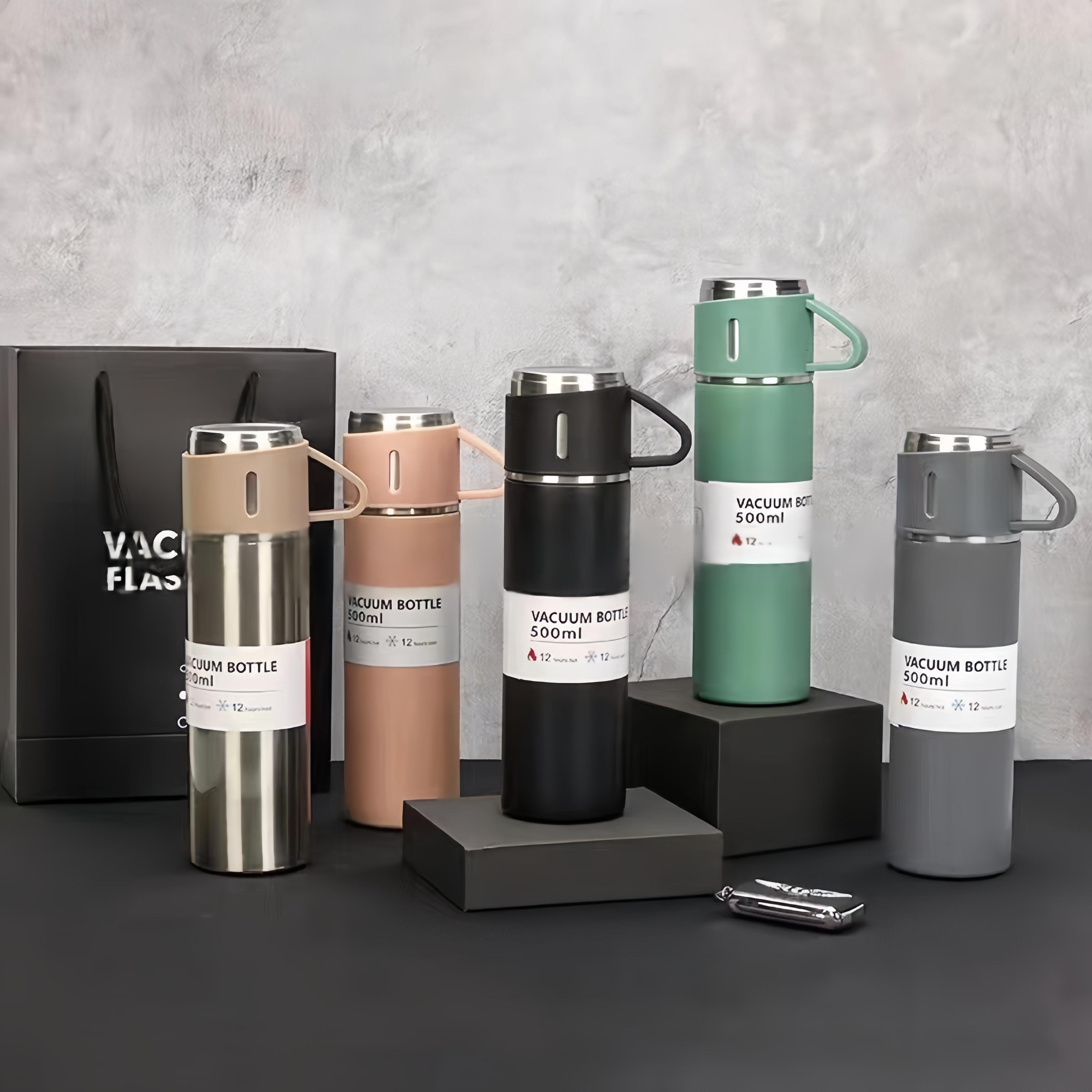 304 Stainless Steel Vacuum Insulated Bottle Portable Bottle Office Gift Set Business Style Coffee Mug Thermal Mug 500ml 500ml срібний
304 Stainless Steel Vacuum Insulated Bottle Portable Bottle Office Gift Set Business Style Coffee Mug Thermal Mug 500ml 500ml срібний