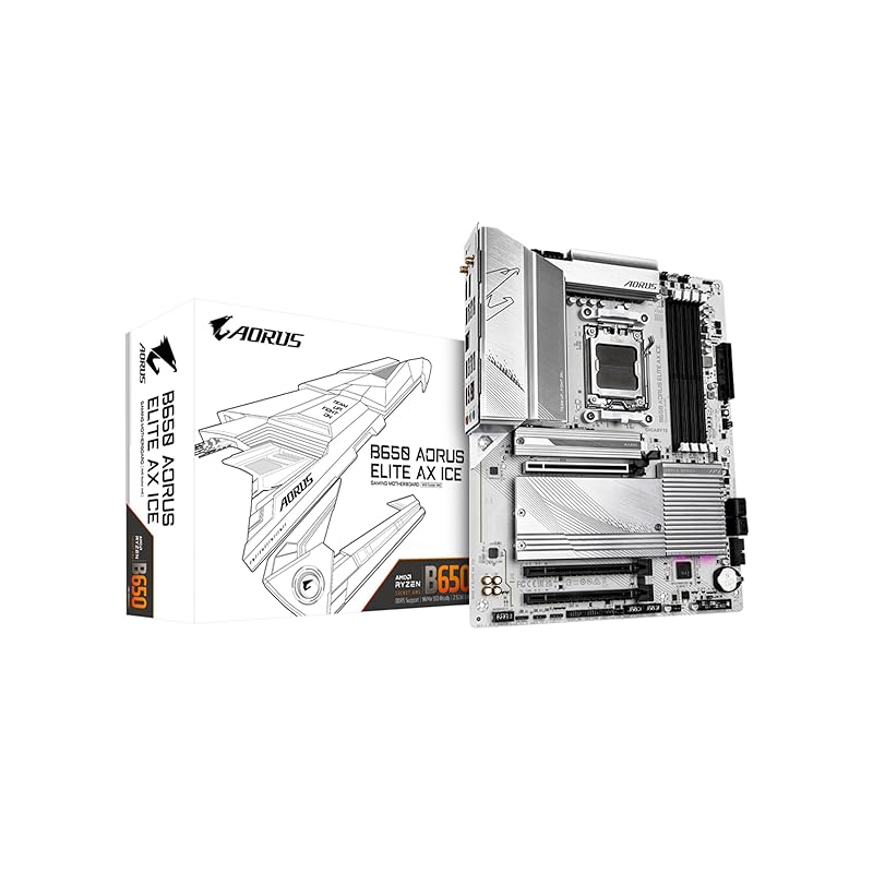 GIGABYTE B650 AORUS ELITE AX ICE AMD Ryzen Compatible with 7000 series Socket AM5 DDR5 white collar ATX motherboard A MB6453
GIGABYTE B650 AORUS ELITE AX ICE AMD Ryzen Compatible with 7000 series Socket AM5 DDR5 white collar ATX motherboard A MB6453