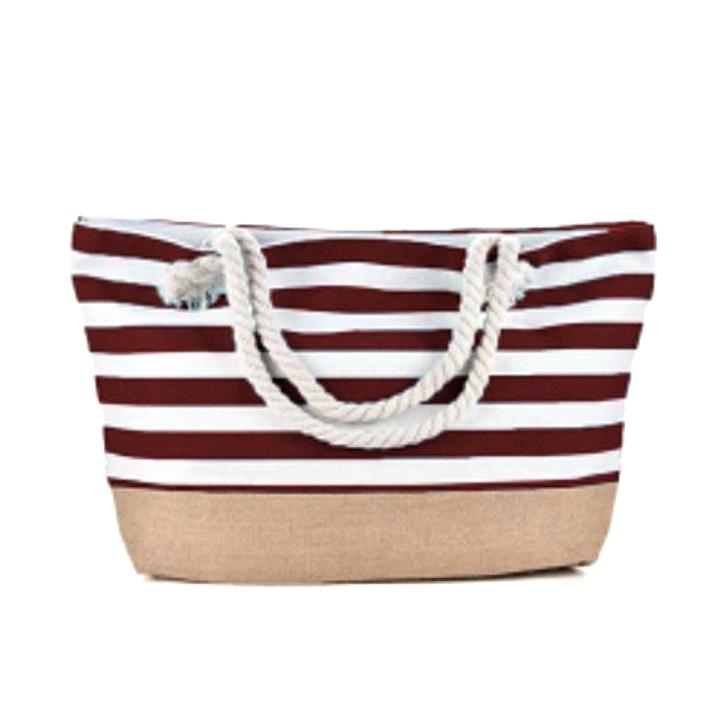 Women Canvas Beach Tote Bag Large Capacity Striped Shoulder Bag Rope Handle Summer Travel Shopping Handbag Casual Seaside Tote Purse
Women Canvas Beach Tote Bag Large Capacity Striped Shoulder Bag Rope Handle Summer Travel Shopping Handbag Casual Seaside Tote Purse