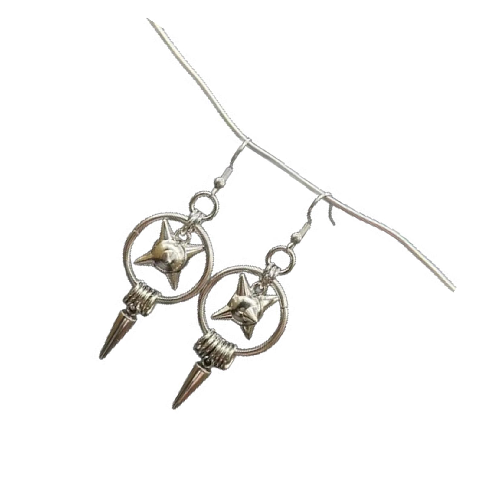 2 Piece Gothic Inspired Ear Pendants Hammer Charm with Horseshoe Circlet Earrings Alloy Jewelry for Street Style 1
2 Piece Gothic Inspired Ear Pendants Hammer Charm with Horseshoe Circlet Earrings Alloy Jewelry for Street Style 1