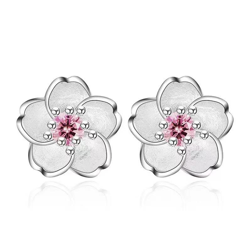 2025 Cherry Blossom Luxury Stud Earrings: Exquisite Zircon Flower Design for Christmas
2025 Cherry Blossom Luxury Stud Earrings: Exquisite Zircon Flower Design for Christmas