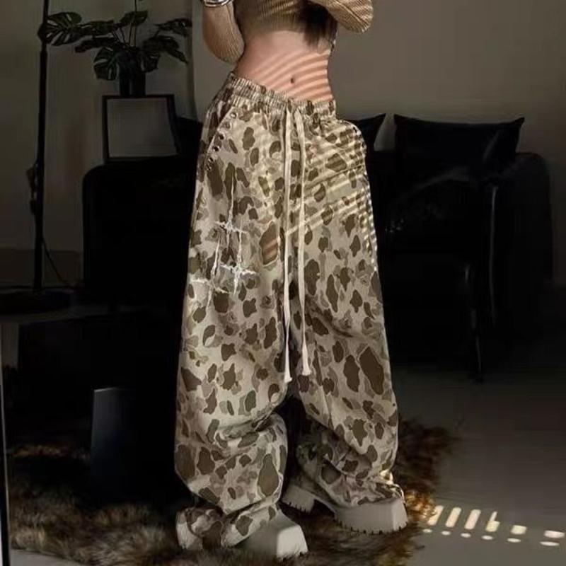 American Vintage Camo Utility Pants for Women Summer Casual Niche Design High-Waist Wide-Leg Trousers M хакі
American Vintage Camo Utility Pants for Women Summer Casual Niche Design High-Waist Wide-Leg Trousers M хакі
