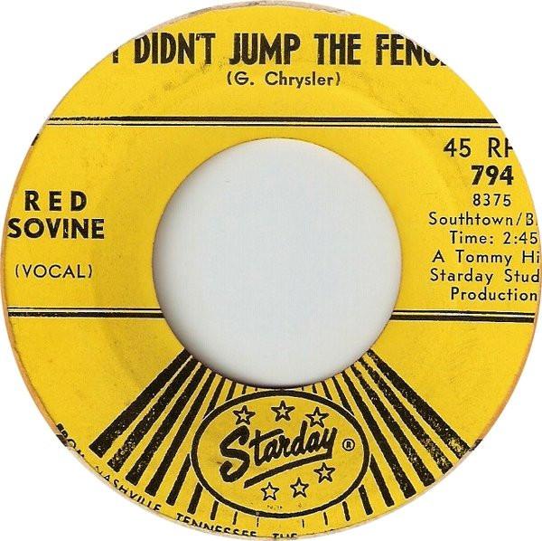 7inch Record RED SOVINE I Didnt Jump The Fence Dont Let 794 STARDAY 1967 US CountryFolk Used
7inch Record RED SOVINE I Didnt Jump The Fence Dont Let 794 STARDAY 1967 US CountryFolk Used