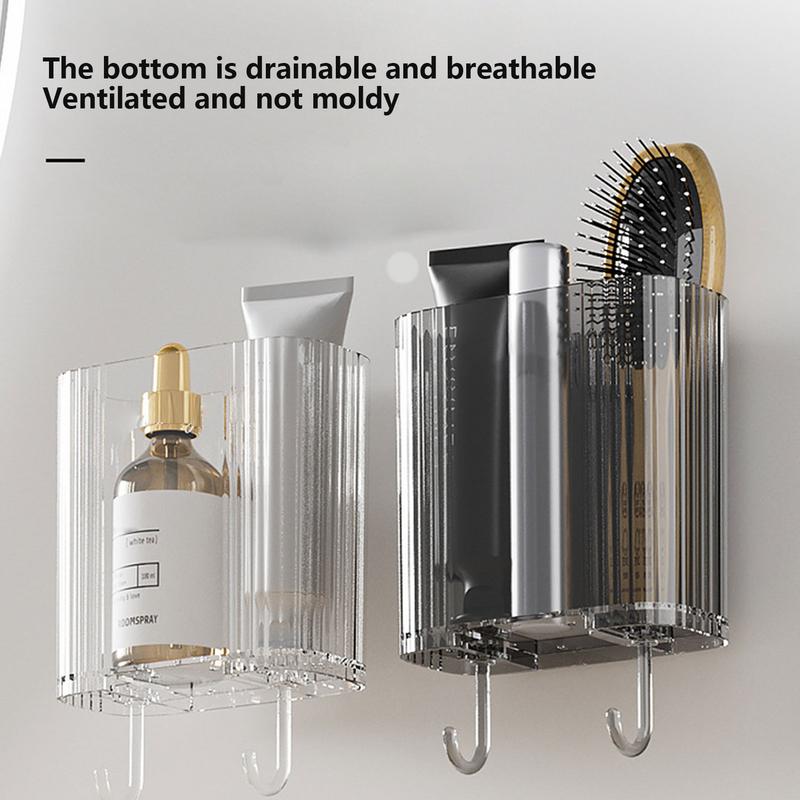 Shower Organizer Rack Wall Mounted Bathroom Shelf With 2 Hooks No Drilling Clear Shower Holder Storage Basket For Comb Cosmetic білий
Shower Organizer Rack Wall Mounted Bathroom Shelf With 2 Hooks No Drilling Clear Shower Holder Storage Basket For Comb Cosmetic білий