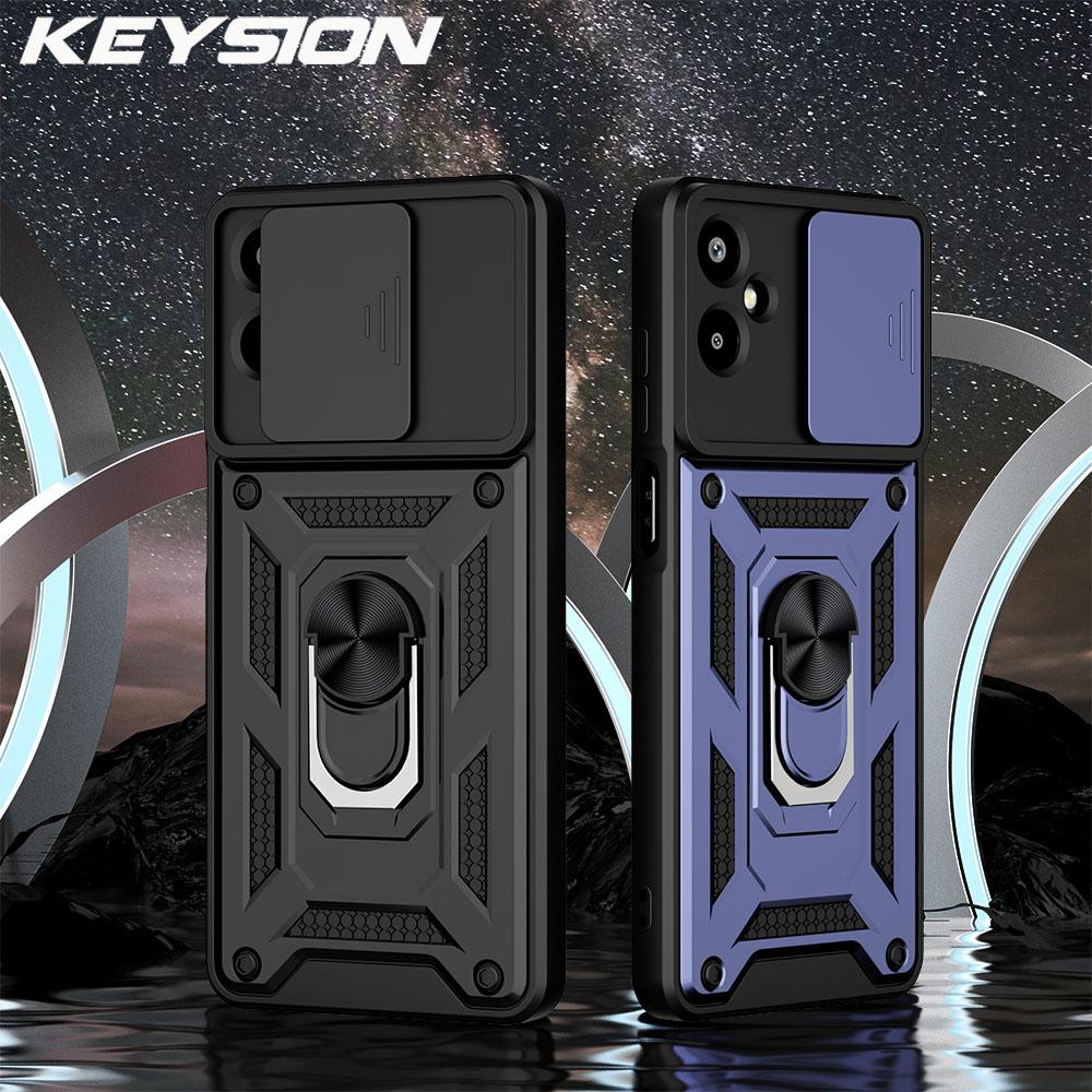 KEYSION Противоударный чехол для Samsung M06 5G A06 5G Силикон+ПК Сдвижная защита камеры Кольцо-подставка Чехол для телефона для Galaxy F06 5G for Samsung M06 5G чёрный
KEYSION Противоударный чехол для Samsung M06 5G A06 5G Силикон+ПК Сдвижная защита камеры Кольцо-подставка Чехол для телефона для Galaxy F06 5G for Samsung M06 5G чёрный