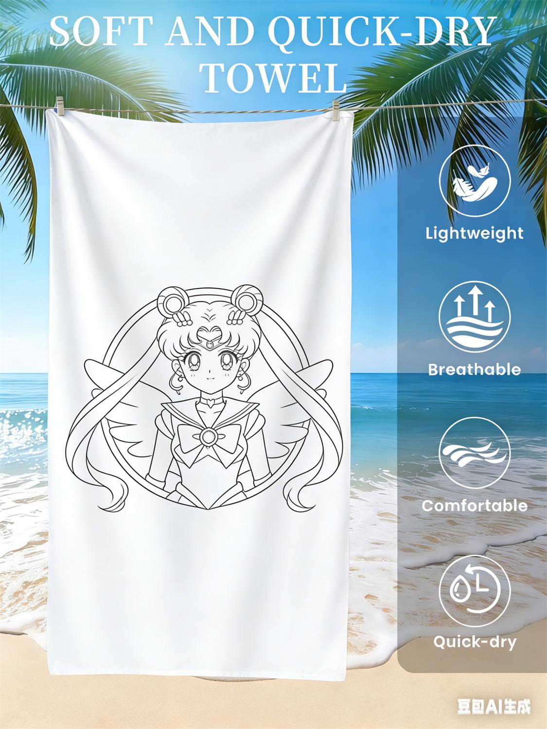 Sailor Moon Beach Towel, Anime Fan Favorite Character Print Quick-Dry Towel for Beach, Pool, Vacation , Magical Girl Enthusiasts W30*H60(CM)
Sailor Moon Beach Towel, Anime Fan Favorite Character Print Quick-Dry Towel for Beach, Pool, Vacation , Magical Girl Enthusiasts W30*H60(CM)
