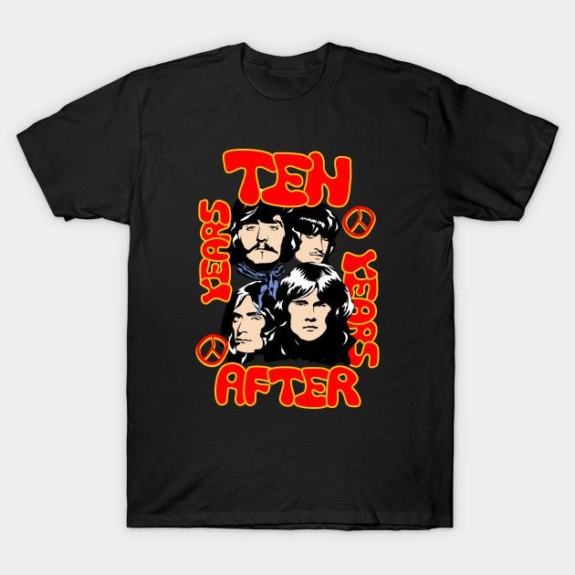 Men Black Print T-shirt Ten Years After 3 No-Cut Transfer Paper Print Cotton Tshirt L
Men Black Print T-shirt Ten Years After 3 No-Cut Transfer Paper Print Cotton Tshirt L
