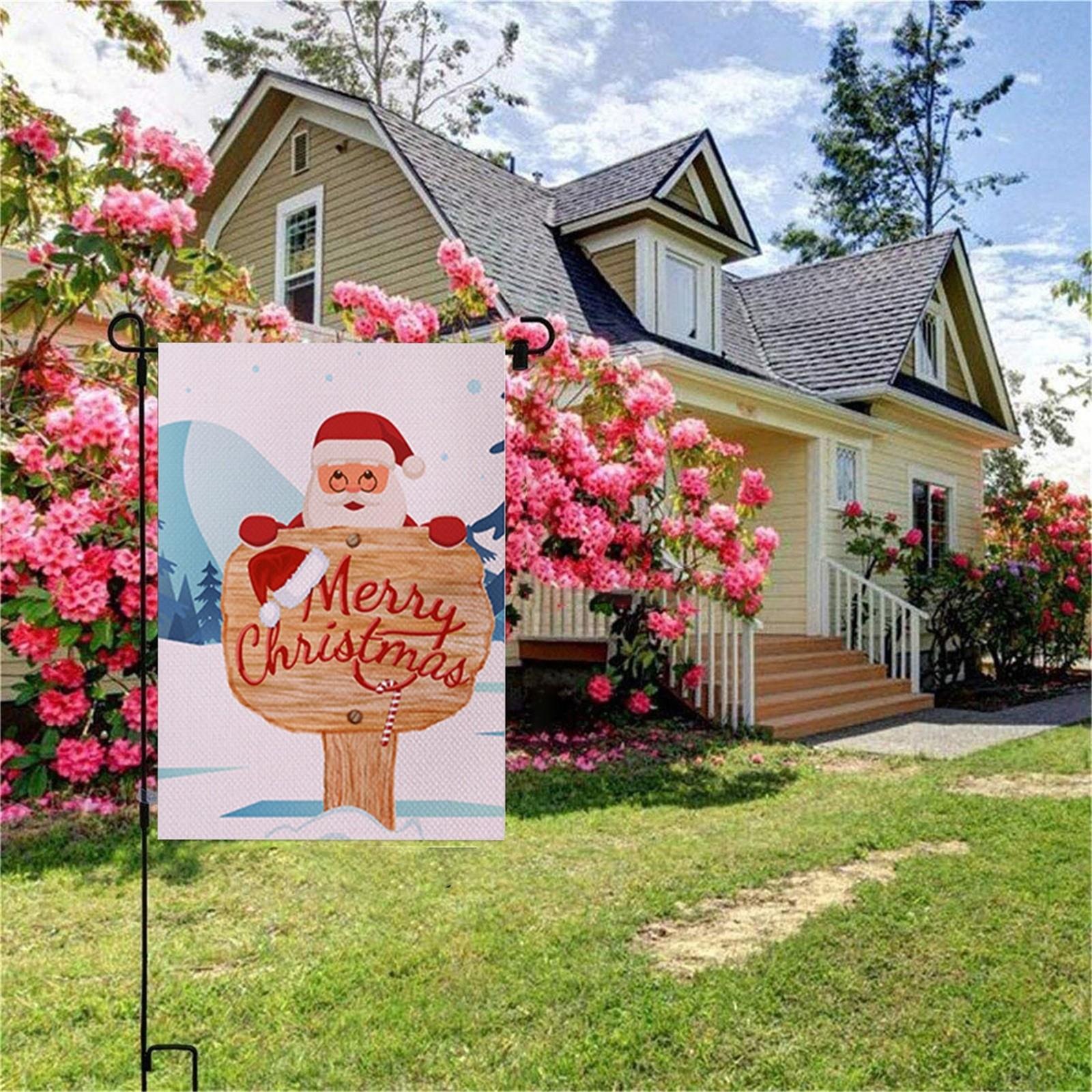 (СУ)Веселий різдвяний садовий прапор, вертикальний двосторонній прапор із мішковини для зовнішнього декору двору 12 x 18 дюймів B
(СУ)Веселий різдвяний садовий прапор, вертикальний двосторонній прапор із мішковини для зовнішнього декору двору 12 x 18 дюймів B
