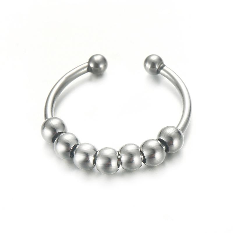 Stainless Steel Balls Beads Rings for Girls women Rotate Freely Antistress Spiral Bead Rotate esthetic Jewlery
Stainless Steel Balls Beads Rings for Girls women Rotate Freely Antistress Spiral Bead Rotate esthetic Jewlery