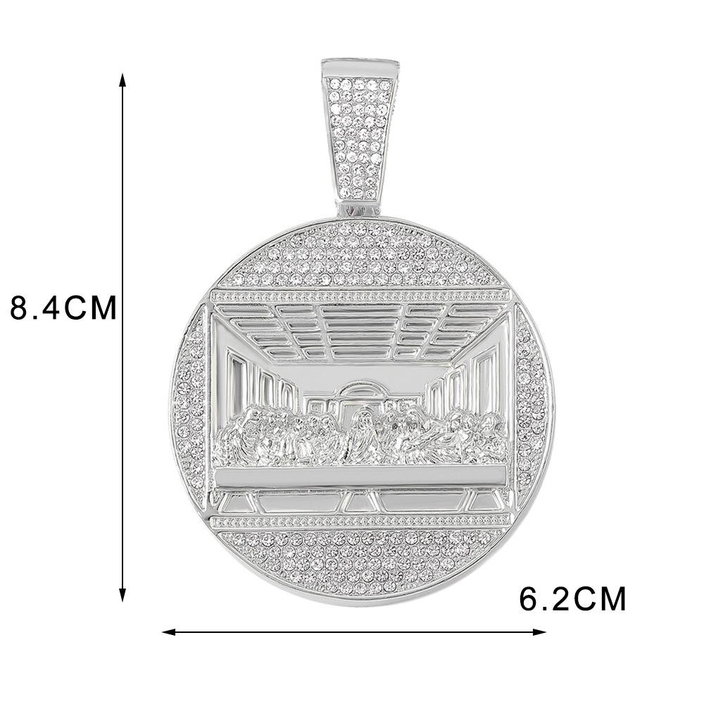 Men s Hip Hop Large Round Disc Pendant Necklace – Zinc Alloy Cuban Style
Men s Hip Hop Large Round Disc Pendant Necklace – Zinc Alloy Cuban Style