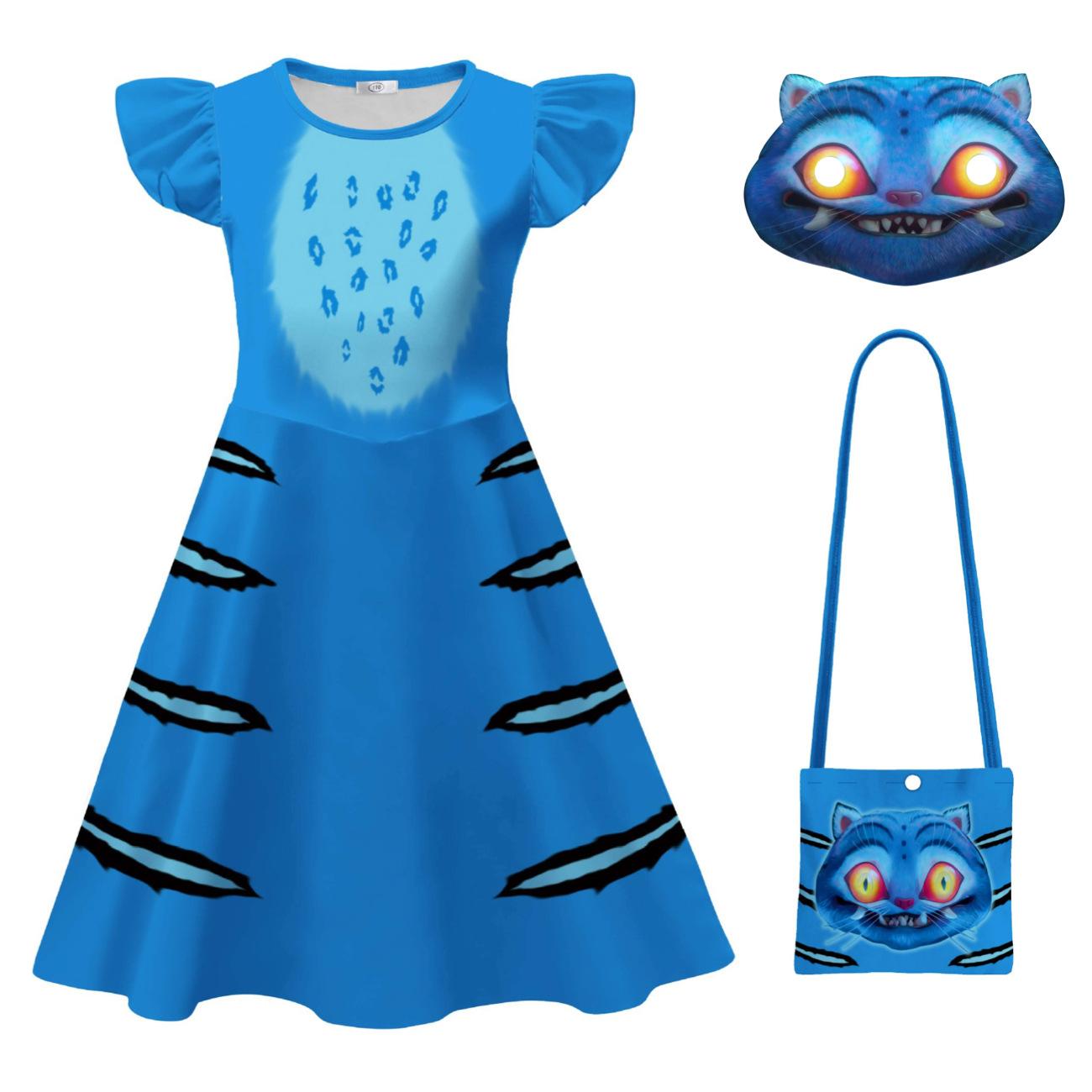 KPop Demon Hunters Messenger Cat Print Girls Princess Dresses 150
KPop Demon Hunters Messenger Cat Print Girls Princess Dresses 150