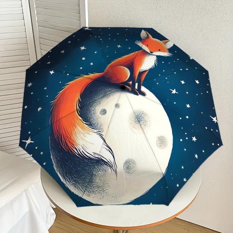 1pc Moonlit Fox Adventure Umbrella with Plastic Handle,Suitable for All Seasons Home Travel Outdoor UmbrellaDD472
1pc Moonlit Fox Adventure Umbrella with Plastic Handle,Suitable for All Seasons Home Travel Outdoor UmbrellaDD472