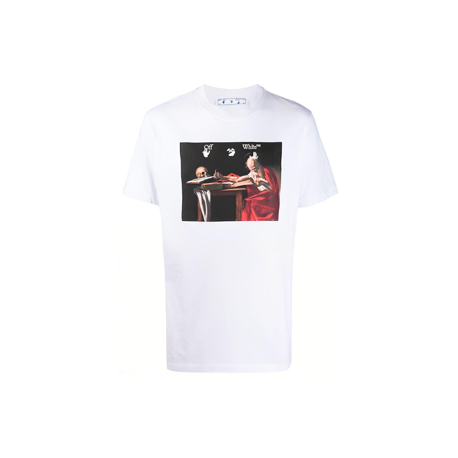 Off-White Caravaggio Slim Tee Белые мужские топы OMAA027R21JER0040125 XL
Off-White Caravaggio Slim Tee Белые мужские топы OMAA027R21JER0040125 XL