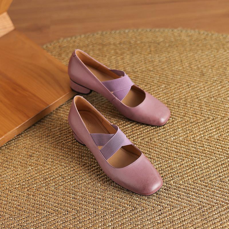 Spring and summer 2025 new retro French square head cross strap elastic ballet low heel Mary Jane single shoes women 40 фиолетовый
Spring and summer 2025 new retro French square head cross strap elastic ballet low heel Mary Jane single shoes women 40 фиолетовый