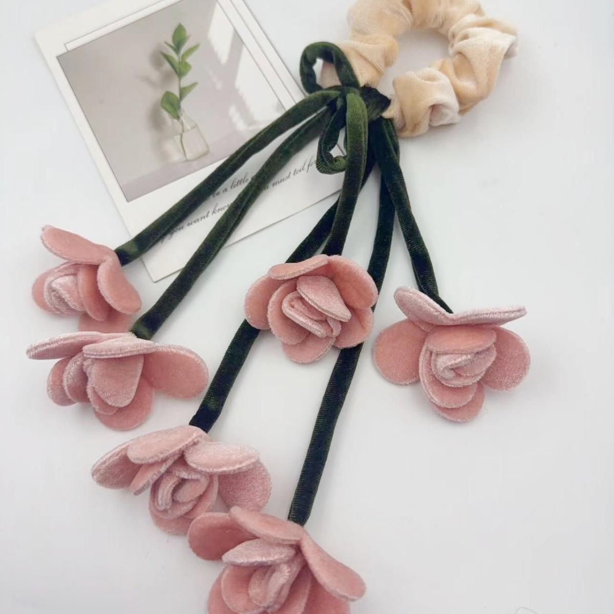 Red Velvet Lily Flower Tassel Scrunchie - Hair Tie Accessory рожевий
Red Velvet Lily Flower Tassel Scrunchie - Hair Tie Accessory рожевий