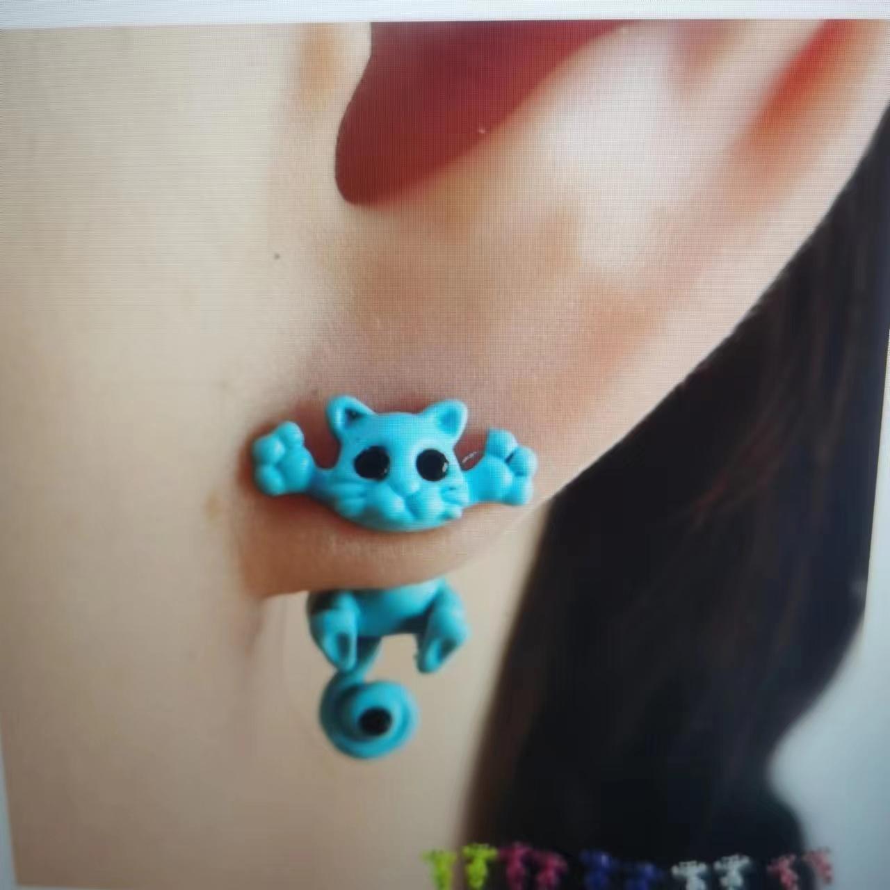 Многоцветные классические модные ювелирные изделия с котенком и животными, серьги-гвоздики с милым котом для женщин и девочек, ювелирные аксессуары 
Многоцветные классические модные ювелирные изделия с котенком и животными, серьги-гвоздики с милым котом для женщин и девочек, ювелирные аксессуары