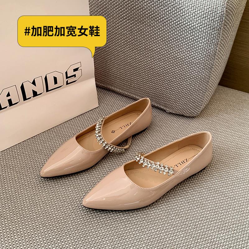8Temperament rhinestone Mary Jane single shoes 0 new flat shoes with fat feet and widened large size women s shoes 45 тілесний
8Temperament rhinestone Mary Jane single shoes 0 new flat shoes with fat feet and widened large size women s shoes 45 тілесний