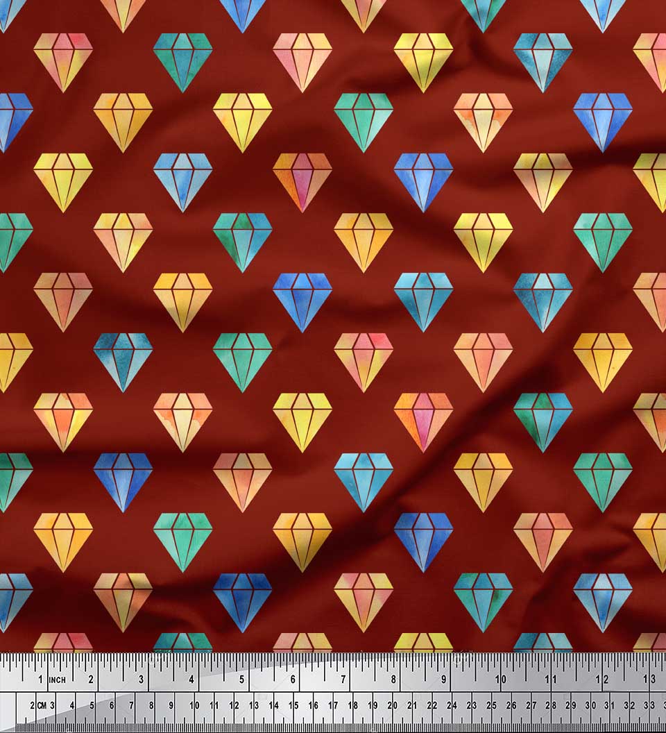 Soimoi Red Japan Crepe Satin Fabric Алмазная ткань с геометрическим принтом на метр 42 дюйма 42 Inch Wide - Poly Crepe красный
Soimoi Red Japan Crepe Satin Fabric Алмазная ткань с геометрическим принтом на метр 42 дюйма 42 Inch Wide - Poly Crepe красный