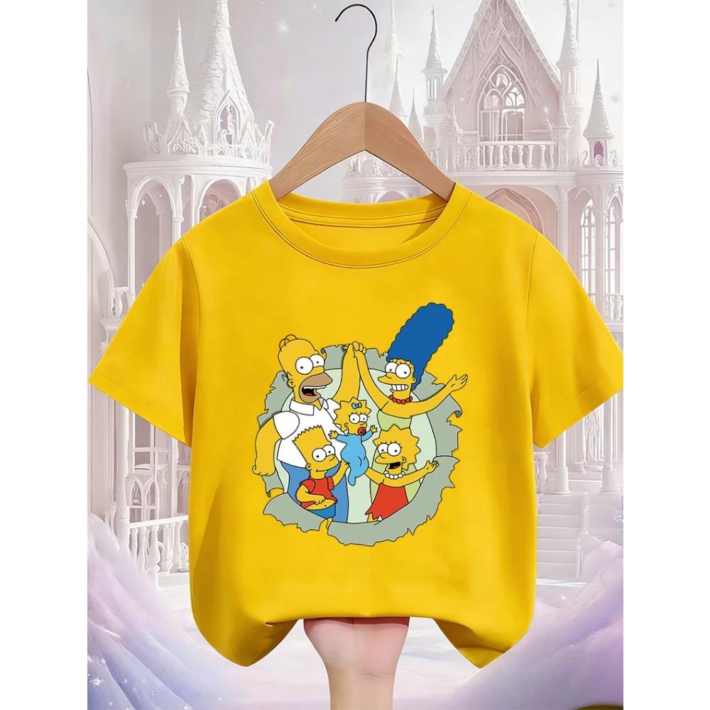 The Simpsons Cartoon Casual T Shirt Children Boys Girls Summer Cute Kawaii Crew Neck Fashion Street Tops 110
The Simpsons Cartoon Casual T Shirt Children Boys Girls Summer Cute Kawaii Crew Neck Fashion Street Tops 110