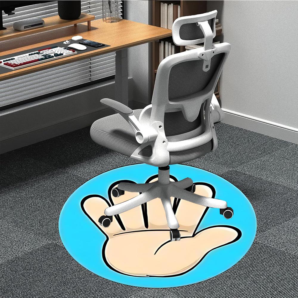 1pc Handprint Chair Carpet for Office, Round Polyester Mat, Indoor Decor for Office, Easycare Fabric, Washable Non-slip Area Carpet 80cm
1pc Handprint Chair Carpet for Office, Round Polyester Mat, Indoor Decor for Office, Easycare Fabric, Washable Non-slip Area Carpet 80cm