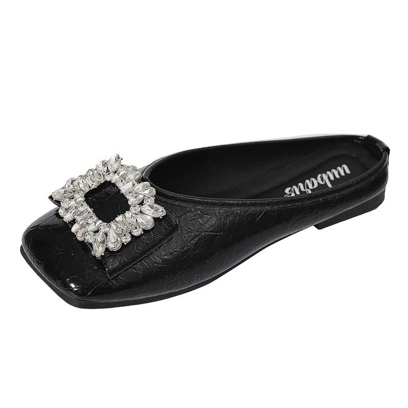 French rhinestone bag head half slippers women s 2025 summer new flat bottom square head Mary Jane fashion cool slippers women 35 чёрный
French rhinestone bag head half slippers women s 2025 summer new flat bottom square head Mary Jane fashion cool slippers women 35 чёрный