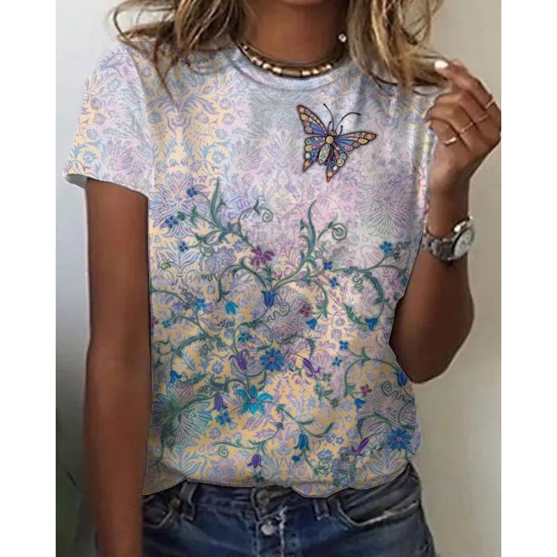 Летняя Свободная Повседневная Футболка с Коротким Рукавом Женская Мода 3D Цифровая Печать Круглый Вырез 6xl
Летняя Свободная Повседневная Футболка с Коротким Рукавом Женская Мода 3D Цифровая Печать Круглый Вырез 6xl