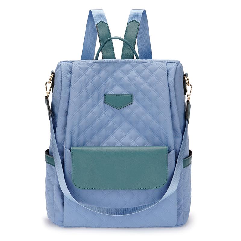 Рюкзак большой емкости Женский однотонный дорожный рюкзак небесно-голубой
Рюкзак большой емкости Женский однотонный дорожный рюкзак небесно-голубой